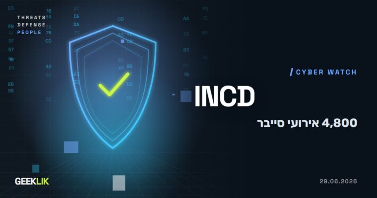 ראש מערך הסייבר: כ-4,800 אירועי סייבר עוינים ביוני 2026, פי שלושה מיוני 2025